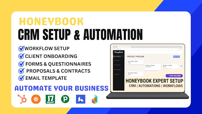 setup and automate your honeybook CRM workflow