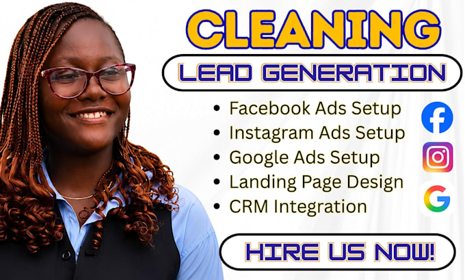 cleaning lead, cleaning facebook ads, video ads, google ads