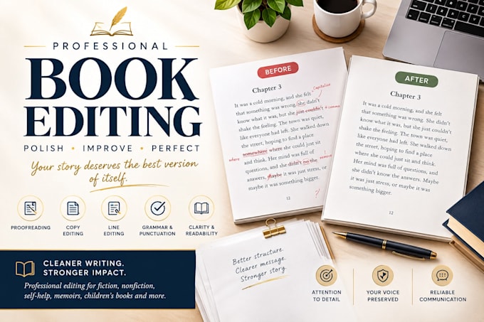 professionally edit and proofread your book