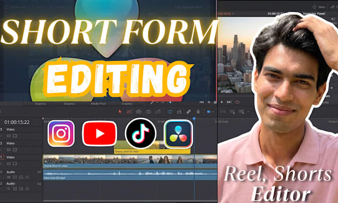 do engaging short form video editing for reels and shorts