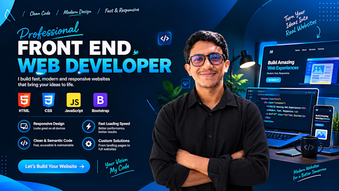 fix HTML CSS javascript react and frontend website bugs
