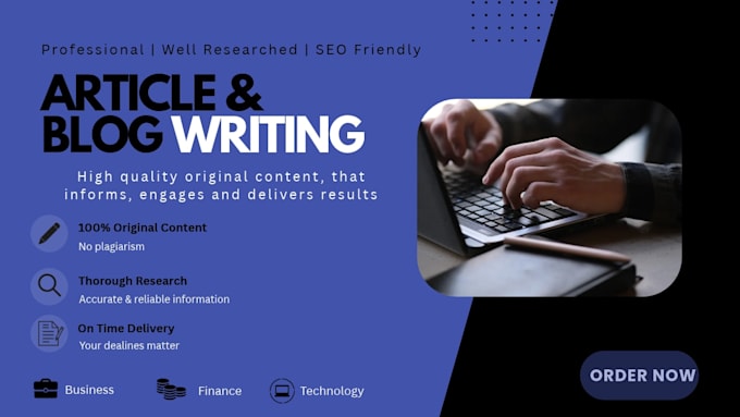 write engaging business, finance and technology articles