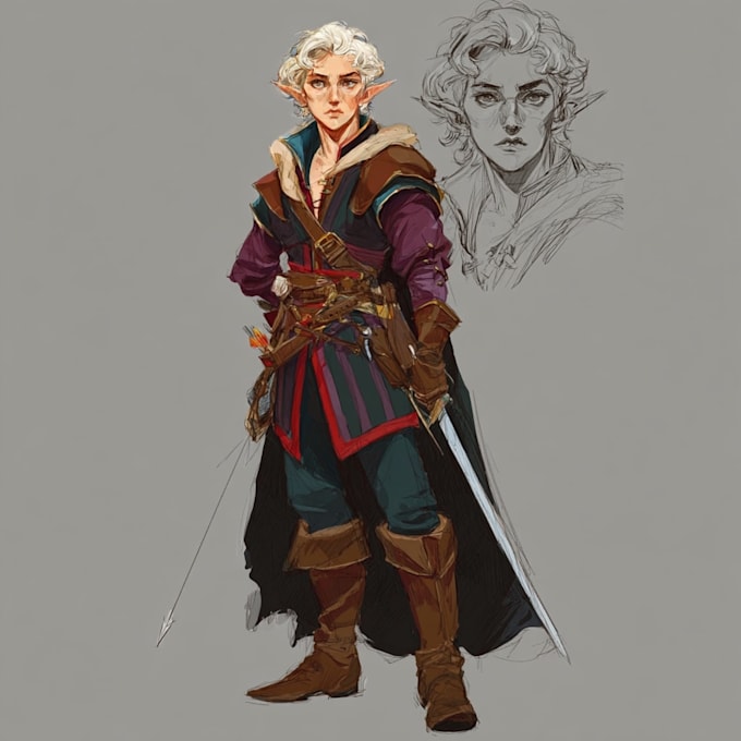 make a dnd art and dnd character art