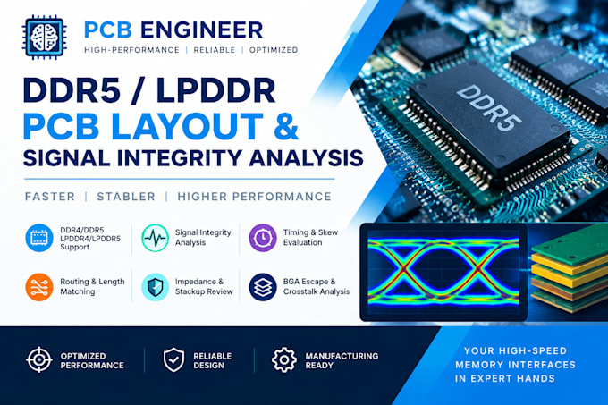 optimize ddr5 lpddr pcb layout and signal integrity analysis