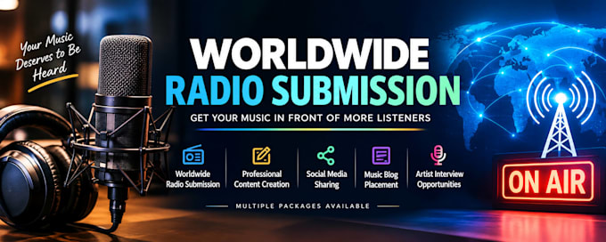 submit your music to worldwide radio stations for more airplay
