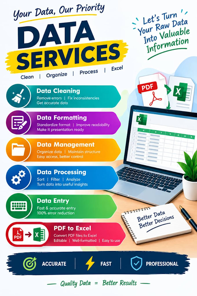 clean, format, merge, split excel data
