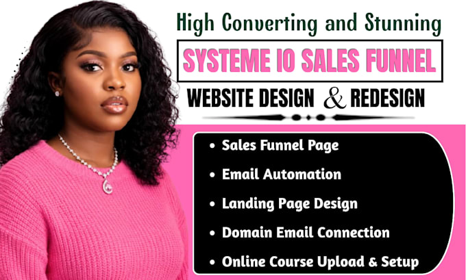 create systeme io,systeme io sales funnel,systeme io website,landing page design