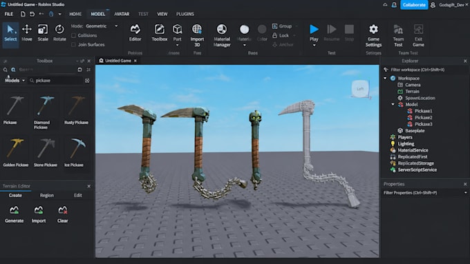 create high quality roblox ugc items and 3d designs