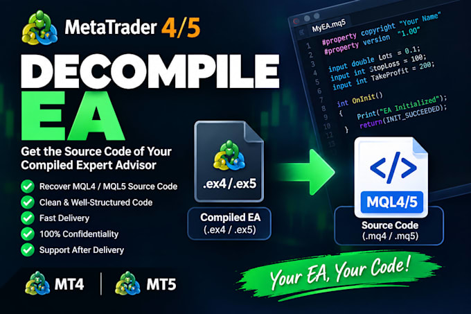 decompile ea, decompile, recompile, forex ea, crack ea , source code