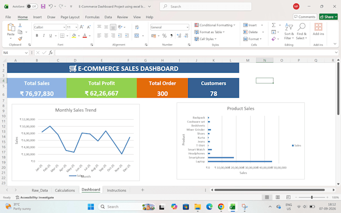 create an interactive excel dashboard