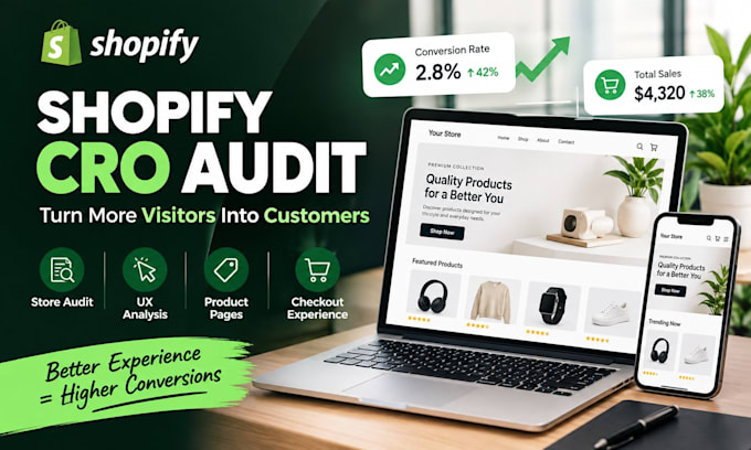 do shopify cro audit to increase sales and conversions