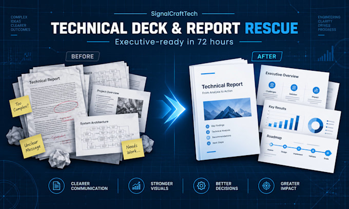 redesign your technical presentation or report for executives