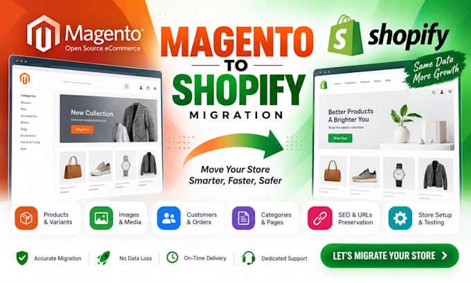 magento to shopify magento migration ecommerce migration shopify store migration