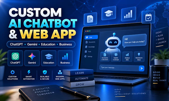 build a custom ai chatbot or ai powered web app