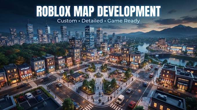 build a custom roblox map, enviroment or game world