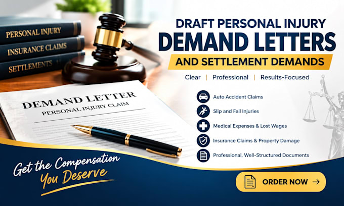 draft personal injury demand letters and settlement demands
