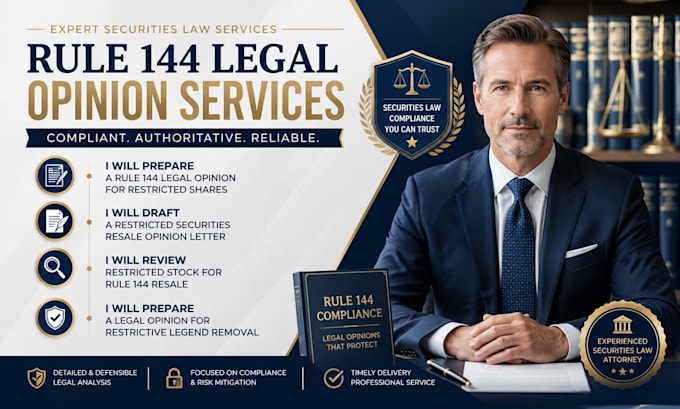draft a restricted securities resale opinion letter for broker clearance