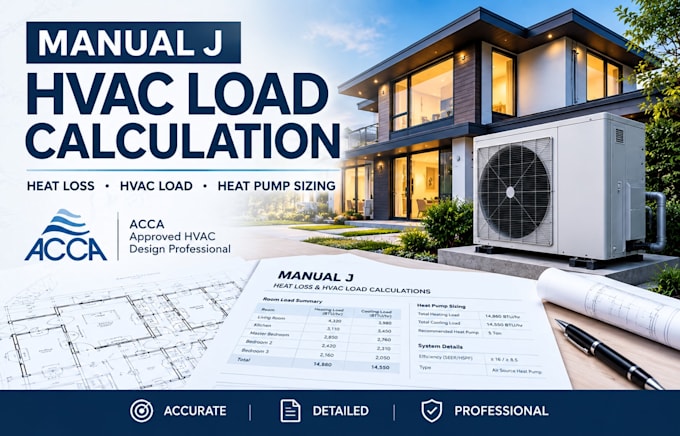 do manual j heat loss calculation hvac load calculation and heat pump sizing