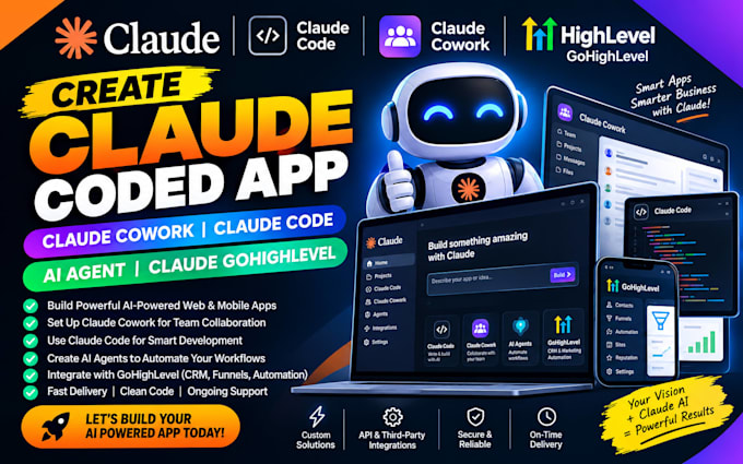 create claude coded app claude cowork claude code ai agent claude gohighlevel