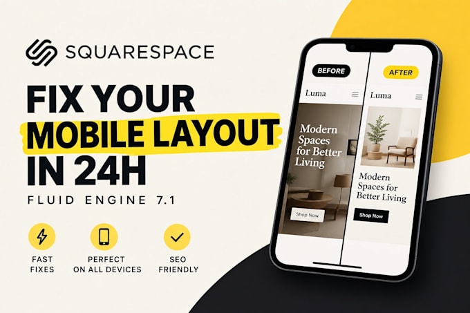fix your squarespace 7 point 1 fluid engine mobile layout issues in 24h