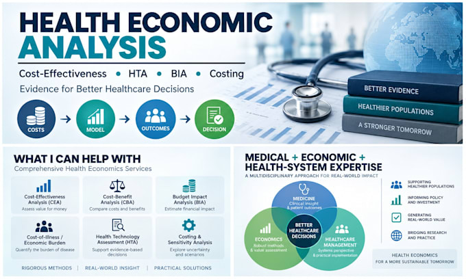 conduct health economics and cost effectiveness analysis