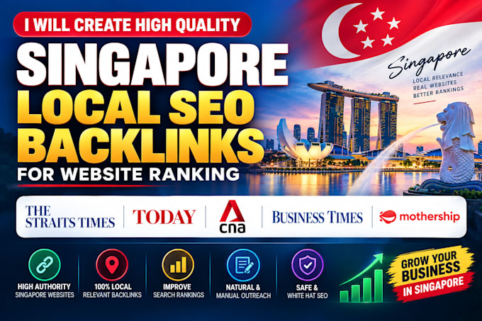 create high quality singapore local SEO backlinks for website ranking