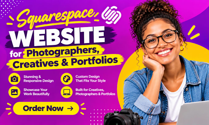 build squarespace websites for photographers, creatives and portfolios