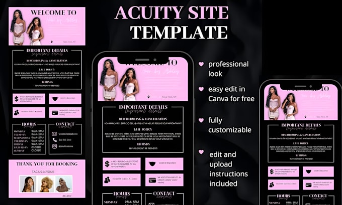 build squarespace acuity scheduling website booking calendar payment website