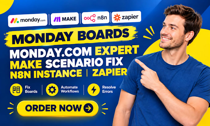 fix monday boards monday com expert make scenario fix n8n instance zapier