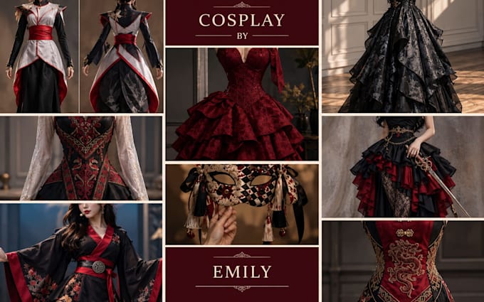 create custom cosplay, anime costumes, masks,