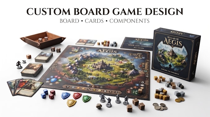design a custom board game card game and tabletop game