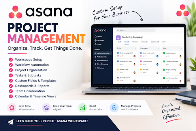 setup and automate your asana workspace, workflow and project management