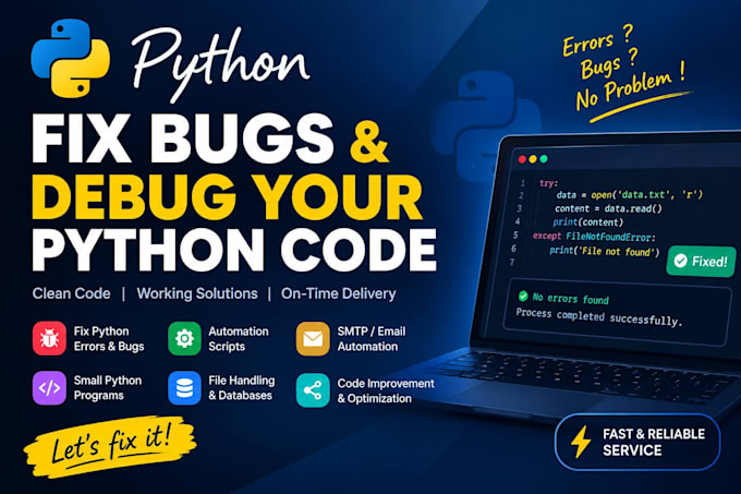 fix python errors, bugs and small python programs