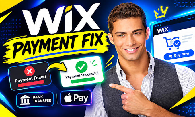 do wix shopping cart error payment failed,wix bank transfer applepay integration