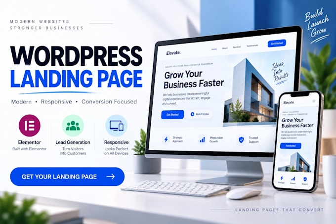 design a high converting wordpress landing page