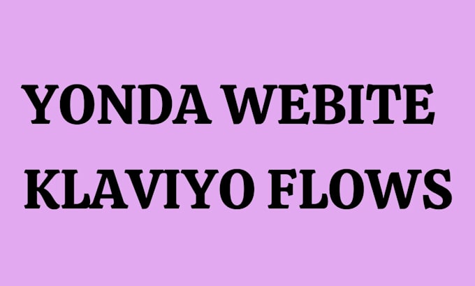 design yonda email flows klaviyo