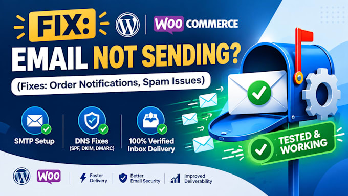 fix woocommerce smtp email not sending and order notification issues