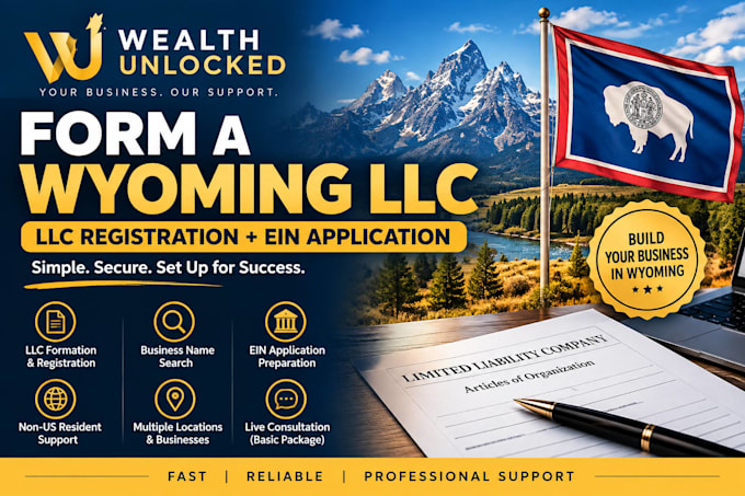 form a wyoming llc with llc registration and prepare ein application