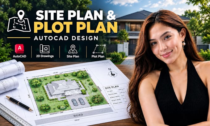 create professional site plans and plot plans in autocad