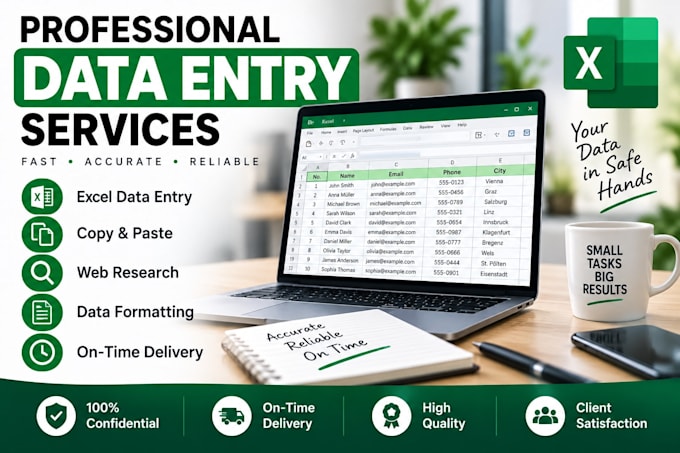 data entry and virtual assistant tasks