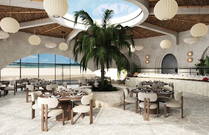render3d restaurant interior,cgi ballroom dining layout,cafe lounge design,skp