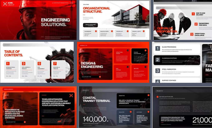 design a pitch deck, investor presentation, and startup deck