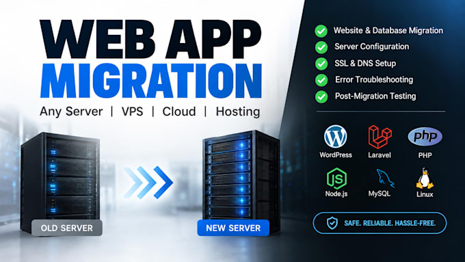 migrate your website or web app to any server or hosting