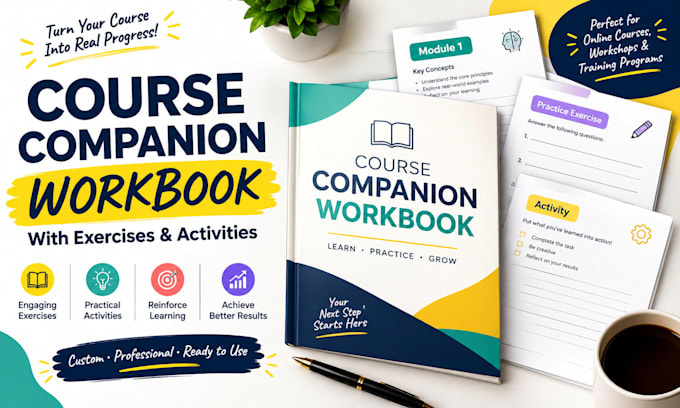 create a course companion workbook with exercises and activities
