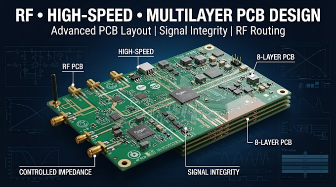design rf pcb, high speed pcb and advanced multilayer circuit boards