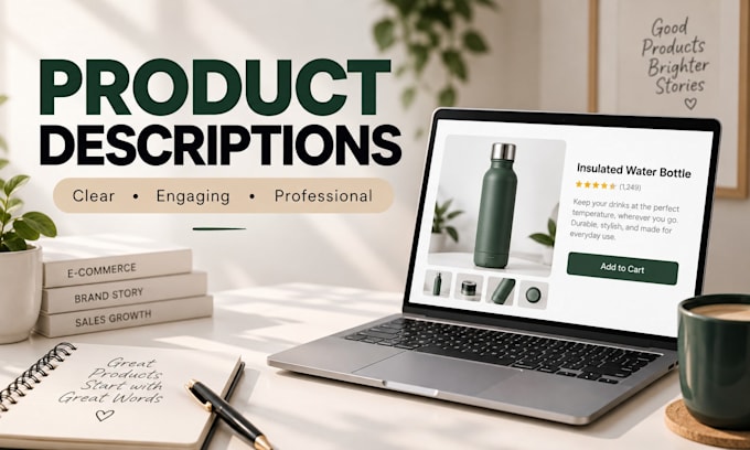 write compelling product descriptions for your products