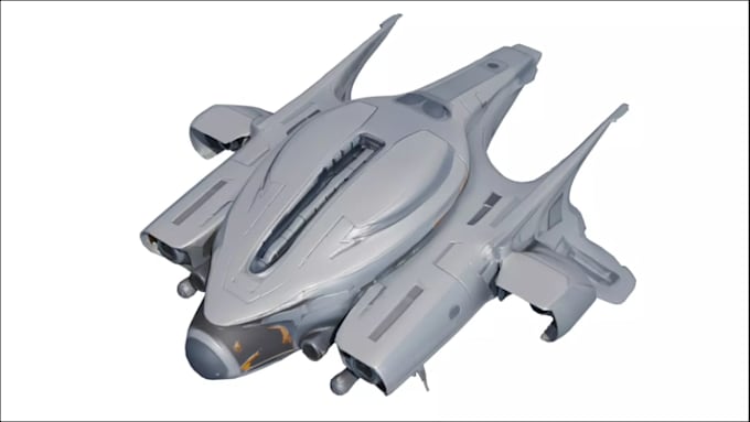 create 3d spaceship model, sci fi starship, mech and spacecraft