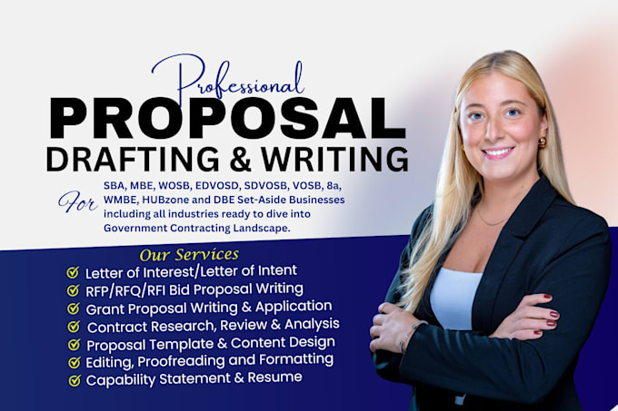 research, write, and edit your government contract rfp and rfq proposal bids