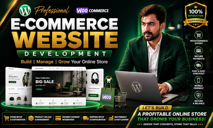 build a professional responsive ecommerce website