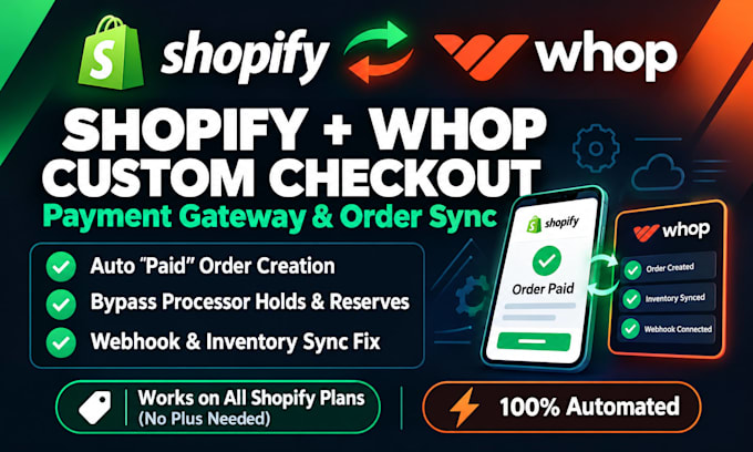 build whop shopify checkout integration and fix payment sync whop shopify